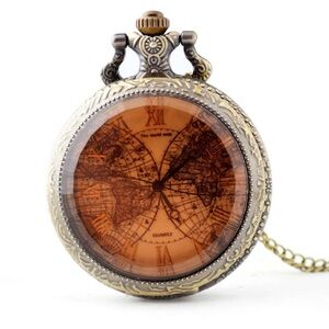 Vintage Style Bronze Pocket Watch